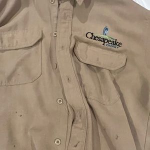 Extra- large tan FR shirt, thin with no holes